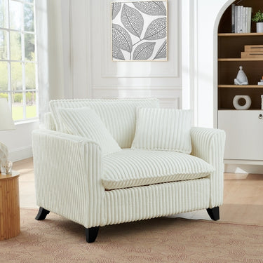 Comfortable single-person sofa chair with a backrest